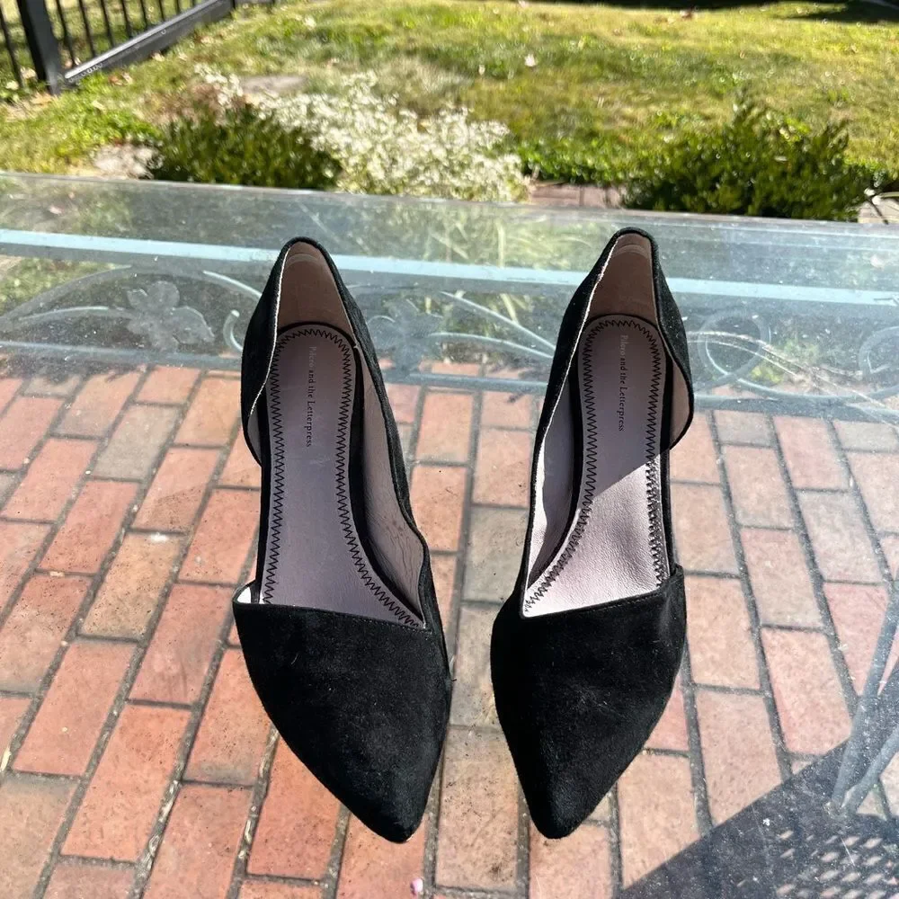 Anthropologie Pilcro Letterpress Suede Pumps NWT